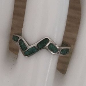 925 925 Sterling silver Turquoise Ring Sz6